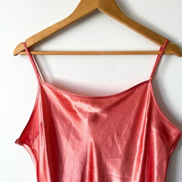 Aritzia Babaton Romero Slip Dress Pink Grapefruit Coral Size XL - Picture 4 of 7